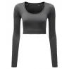 Womenís Tridriæ Ribbed Seamless '3D Fit' Crop Top