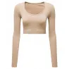 Womenís Tridriæ Ribbed Seamless '3D Fit' Crop Top