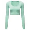 Womenís Tridriæ Ribbed Seamless '3D Fit' Crop Top