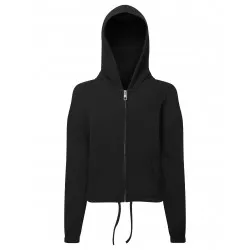 Kids Tridriæ Recycled Cropped Oversize Full-Zip Hoodie