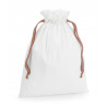 Cotton Gift Bag With Ribbon Drawstring