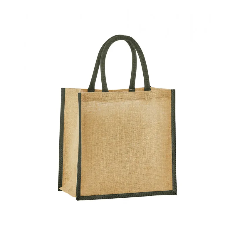 Natural Starched Jute Mini Gift Bag