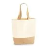 Jute Base Canvas Shopper