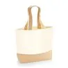 Jute Base Canvas Tote