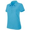 Womens Melange Short Sleeve Polo Shirt