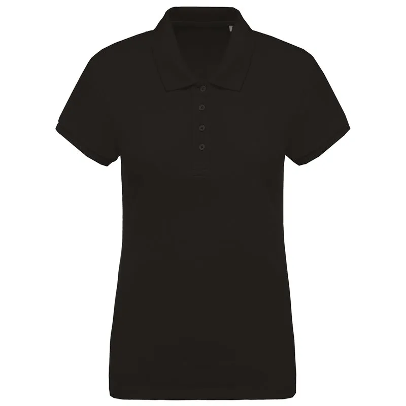 Womens Organic Piqu Short Sleeve Polo Shirt
