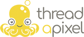 Thread A Pixel Logo for Digital Hand Sanisiter